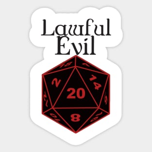 Lawful Evil Alignment Sticker